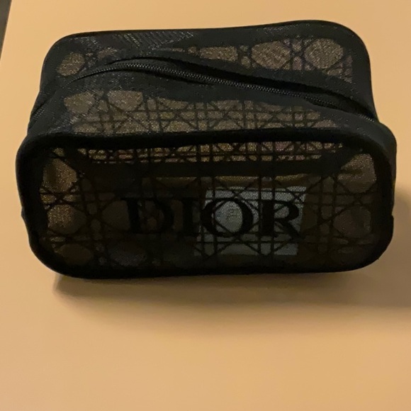 Dior Black Mesh Travel Pouch - Picture 3 of 4
